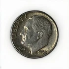 1962-D USA Roosevelt Dime, 0.900 Silver Coin, Beautiful AU Coin