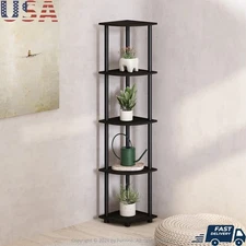 5 Tier Corner Display Shelving Unit Multipurpose Storage Rack Easy Assembly New