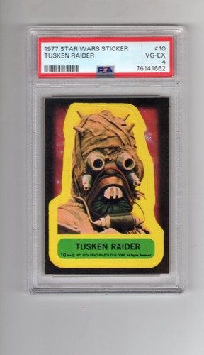 1977 Topps Star Wars Stickers #10 Tusken Raider — PSA 4
