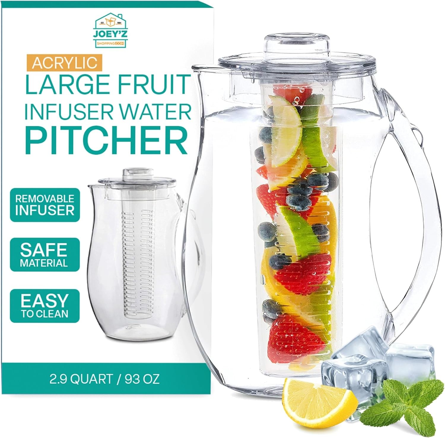 - Shatterproof Acrylic Infusion Bottle