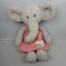 Jellycat - Ella Elephant - Plush Soft Toy 9" Retired VTG Small Floral Friends