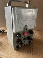 Vintage Heathkit Precision ￼Vacuum Tube Voltmeter VTVM Working