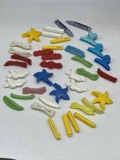 Vintage Colorful Plastic Snap Tight Barrette Lot 39