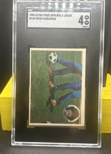 1985 Ultra Figus Aprende A Jugar Diego Maradona #148 SGC 4 Rare