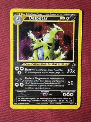 Despotar (12/75) Neo Entdeckung Set - Holo | Deutsche Pokémon Karte | Played