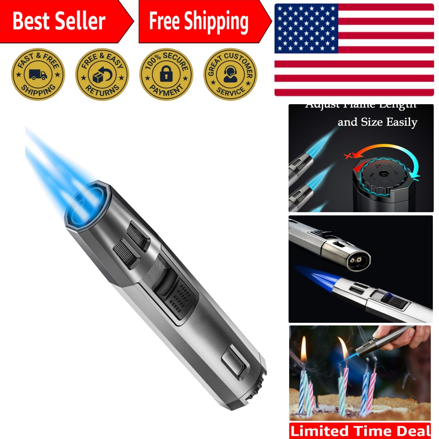 With Easy Fuel Check - Perfect For Candles & Grills