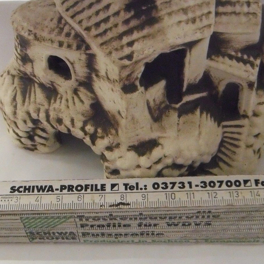 Aquariumdeko Ceramica Tonnellata Decorazione Acquario Costruzione H 17cm Pesci foto 2