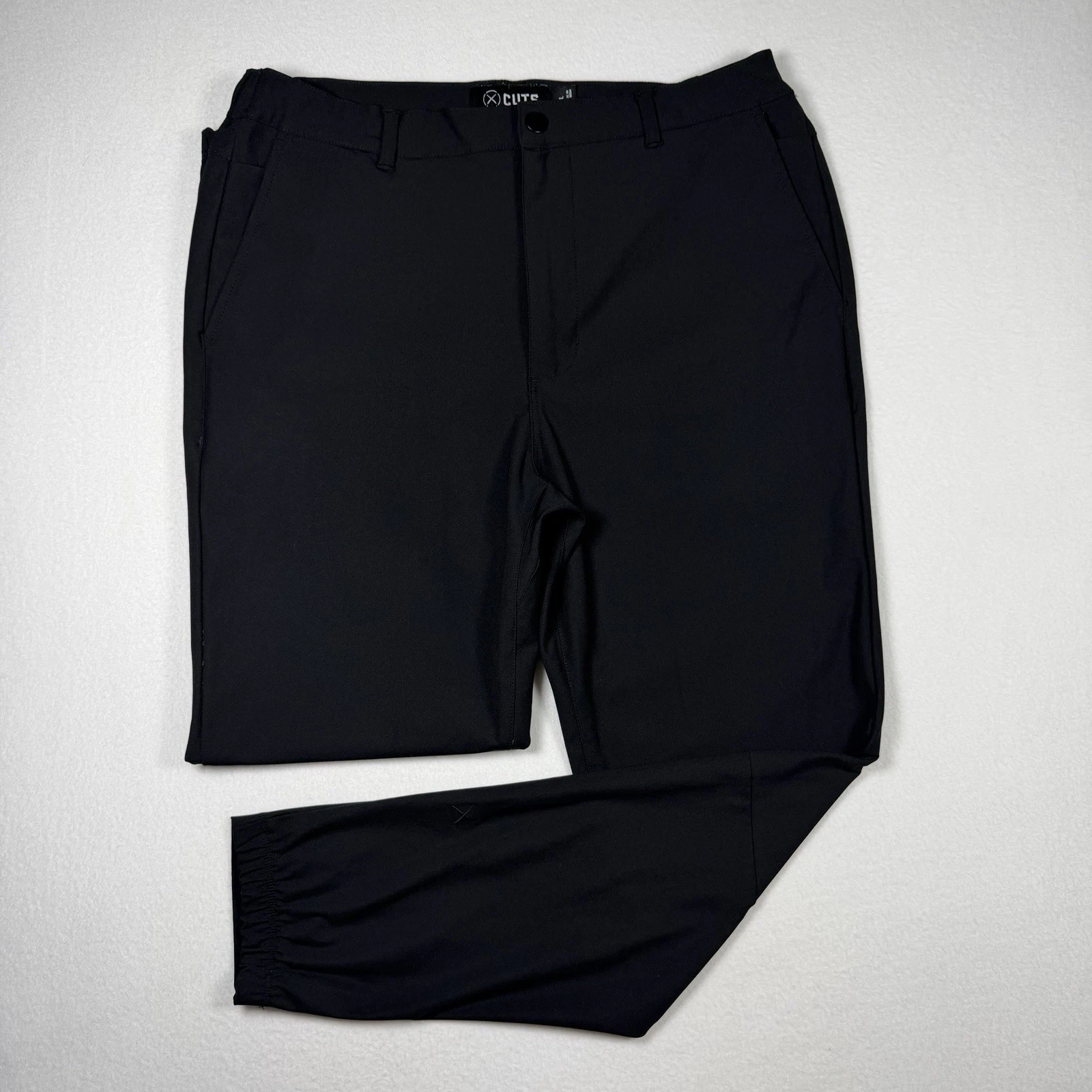 Cuts Clothing Mens AO Jogger Pants Large Black Athleisure Performance Stretch
