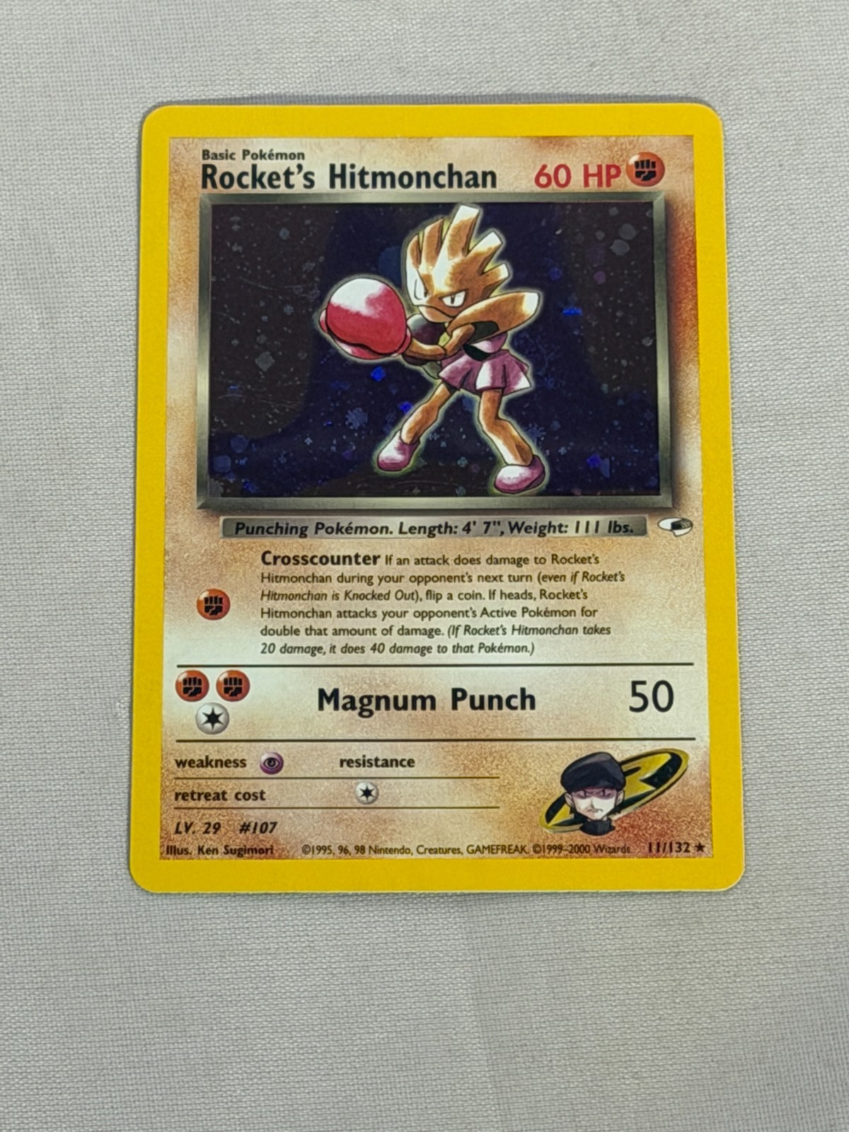 Pokemon Rocket's Hitmonchan Gym Heroes 11/132