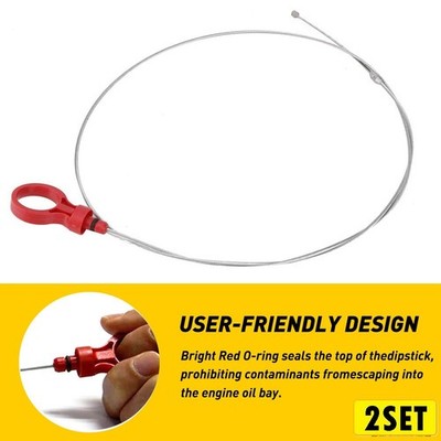 2X Car Engine Oil Level Indicator For Dodge Chrysler Jeep Transmissio Dipstick T