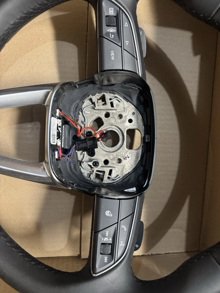 2021 2022 2023 Audi Q5 SQ5 Steering Wheel Black Aluminum OEM 80A-419-091-CM-MJM - Image 2 of 4