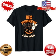 Disney Winnie the Pooh Big Pumpkin Little Piglet Halloween T-Shirt