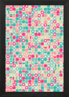 Geometrisches Muster gerahmt Wandbild Poster Leinwanddruck Bild