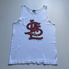 Vintage 80s St Louis Cardinals Shirt Size Large Tank Top 1987 MLB Made In USA