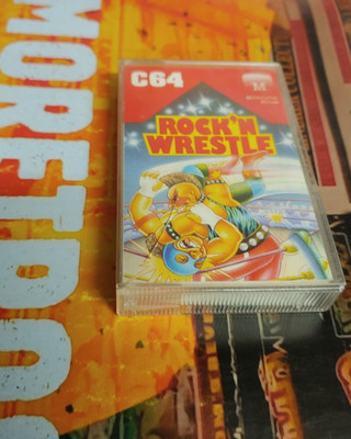 Rock N Wrestle (Melbourne House 86) Commodore 64 (Tape, Manual, Box) 8-bit works