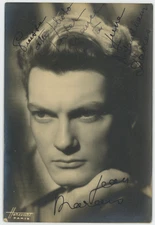 Jean Marais French Actor Autographed Signed Photo AMCo LOA 30086