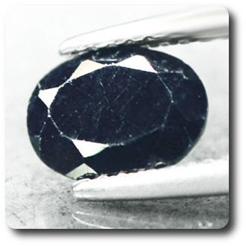Saphir noir d'exception 1.56 cts de Zantong pour haute joaillerie exclusive