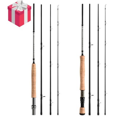 Travel Fly Fishing Rods 7ft Multinodal Medium Carbon Fiber Fast Action Fly  Rod | eBay