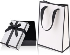 Small Jewellery Gift Box with Bag 9x7x3cm for Bracelet Ring Necklace Presents