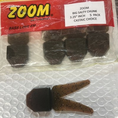 ZOOM BIG SALTY CHUNK 3 .25  5 Pack  CASTIAC CHOICE JIG TRAILER FAST SHIPPING