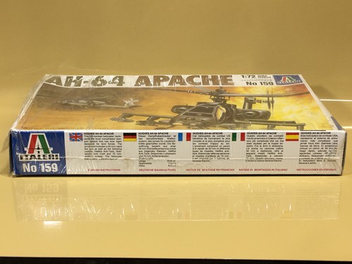 HUGHES AH-64A APACHE - ITALERI 1:72 SCALE MODEL KIT - OPEN BOX - Picture 3 of 9