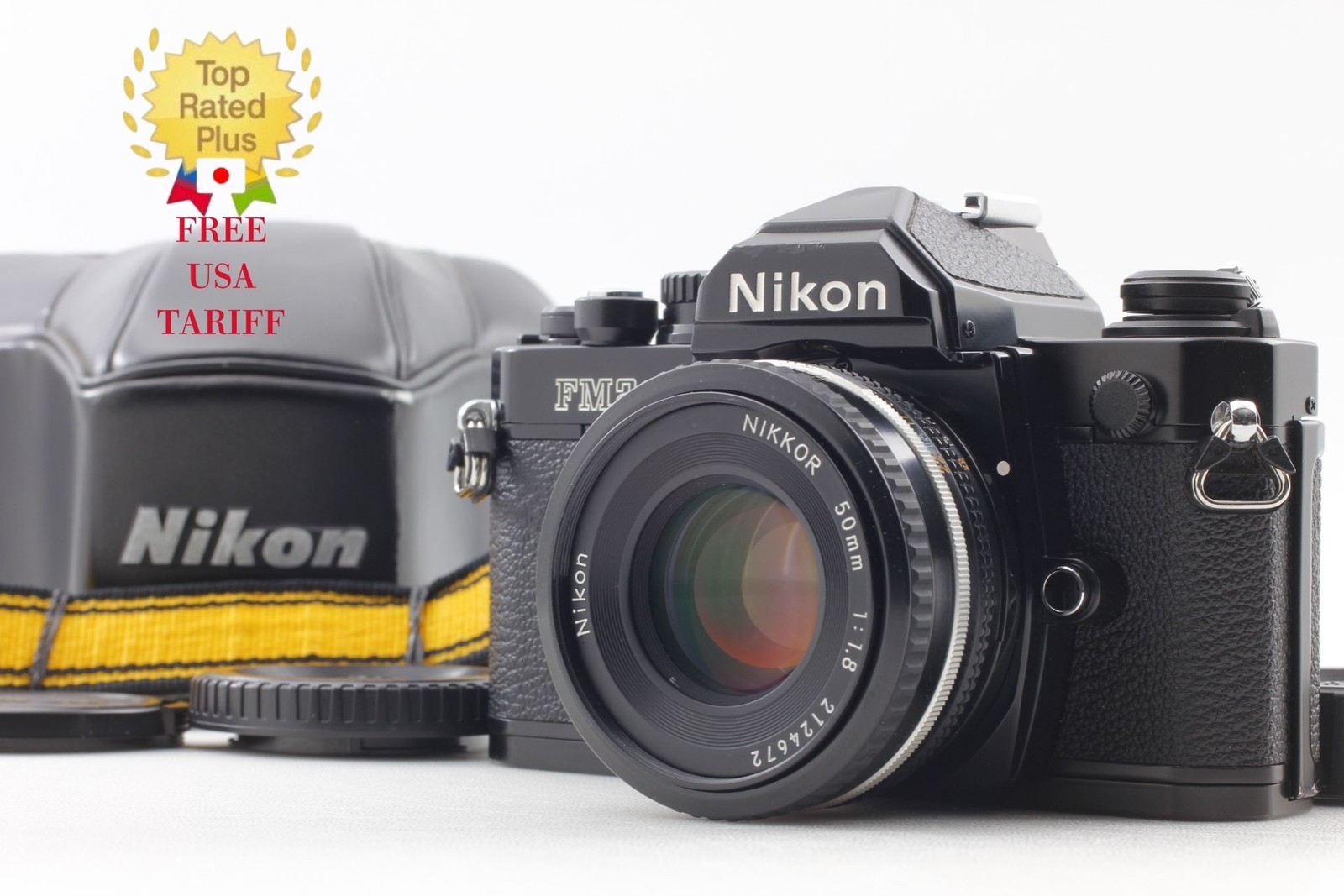 [ MINT ] Nikon New FM2 FM2N Black 35mm Film Camera Ai-s Ais 50mm F1.8 Lens JAPAN