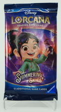 Disney Lorcana Shimmering Skies Booster Pack TCG New Sealed 12 cards - RareCo