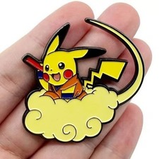 Cute Pokemon Enamel Pin Pikachu as Goku