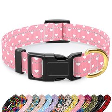Reflective Dog Collar for Extra Small Dogs, Cute Adjustable Heavy-Duty Nylon ...