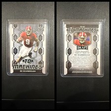 2018 Leaf Bo Scarbrough Rookie Card TD Machines 02 (RC). rookie card picture