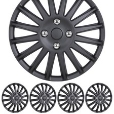 14 Inch Hubcaps For Iron Hub Set Of 4 Black Matte Abs 5019style 14 Inch Hubcaps For Iron Hub Set Of 4 Black Matte Abs 5019style