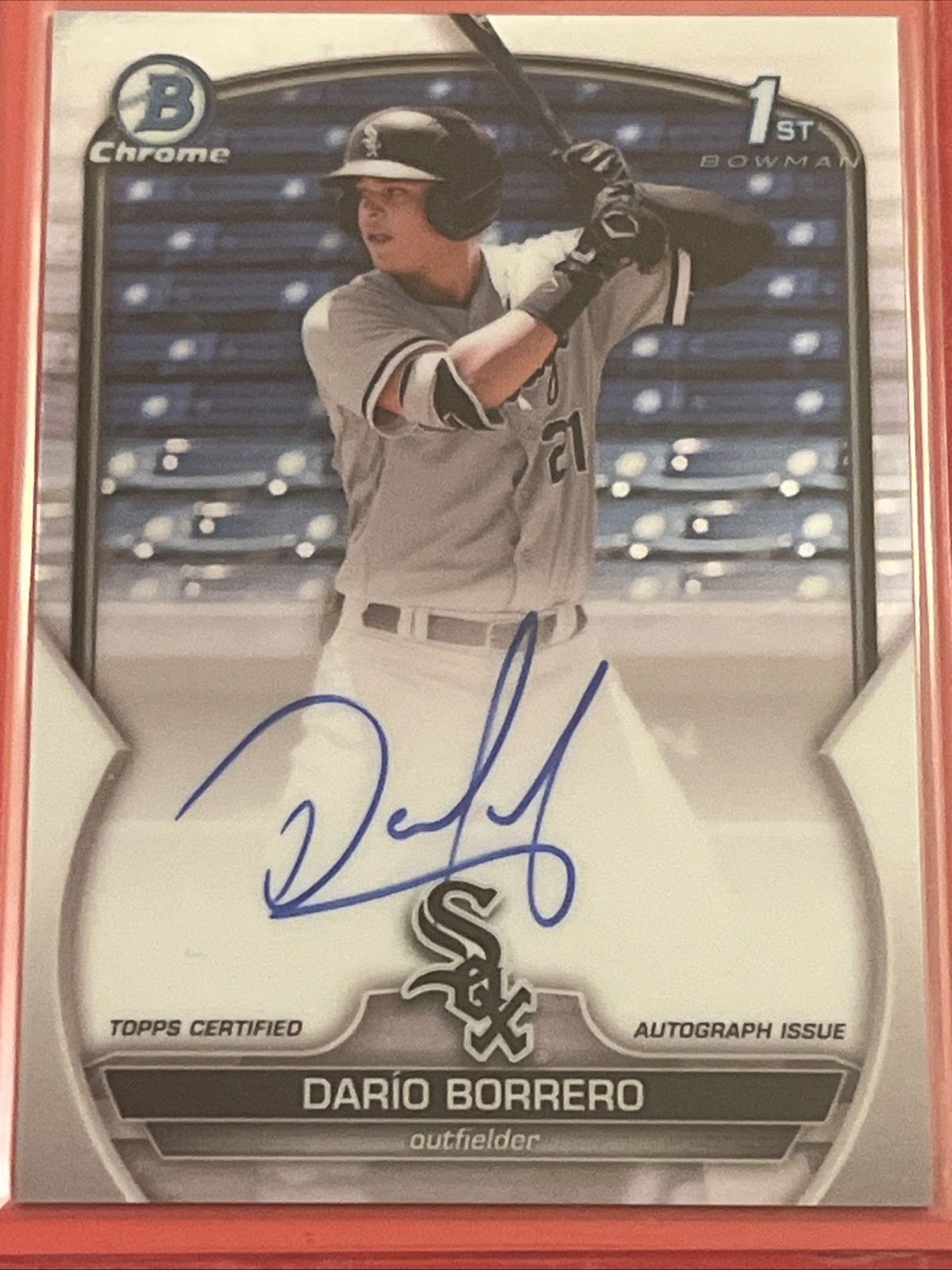 2023 Bowman Chrome Prospects 1st Bowman Auto Dario Borrero #CPA-DBO
