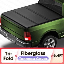 Frp Hard Tri-fold Truck Bed Tonneau Cover For 2003-2026 Ram 1500 2500 3500 6.4ft