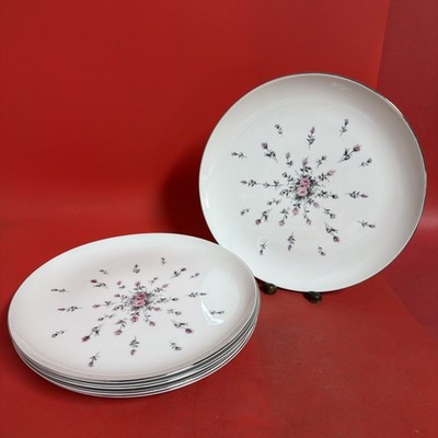 HARMONY HOUSE FINE CHINA ''ROSEBUD'' DINNER PLATE 10  Lot Of 5
