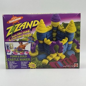 1996 Nickelodeon Z Zand Form & Build Castle Maker Mattel Sand & Tools In Box