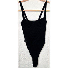 Urban Outfitters Out From Under Women Bodysuit XS Black Bustier Adjustable Strap