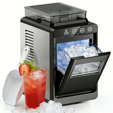 Countertop Ice Makers,26 Lbs/Day,8 Pcs in 6 Mins,Portable Ice Maker Machine with