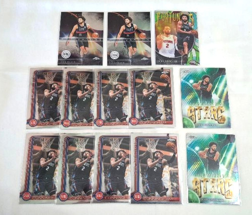 2025 Topps Chrome Update Cards (13) Cade Cunningham Detroit Pistons #6