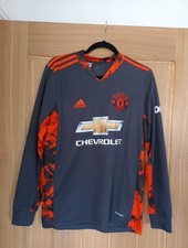 Man United rare 2020 - 2021 Adidas Goalkeeper Football Shirt | boys age 15/16 