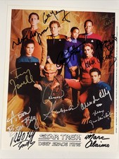 STAR TREK FULL DEEP SPACE NINE CAST AutographSigned Photograph X13 LOA/COA P