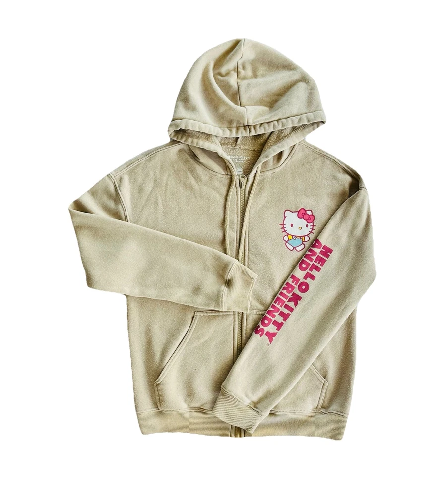 Girls Hello Kitty & Friends Tan Hoody Size Small - Image 3 of 4