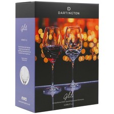 Dartington Glitz Wine Goblets Set of 2 Hand Finished 520ml Swarovski Crystals