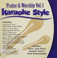 DAYWIND KARAOKE STYLE: PRAISE  WORSHIP, VOL. 1 - V/A - CD - KARAOKE -  VG 