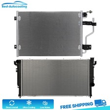 Aluminum Radiator And Ac Condenser For 1994 1995-1997 Dodge Ram 2500 3500 5.9l Aluminum Radiator And Ac Condenser For 1994 1995-1997 Dodge Ram 2500 3500 5.9l