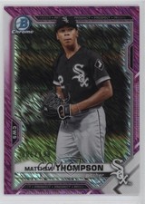 2021 Bowman Chrome Prospects Fuchsia Shimmer Refractor 6/199 Matt Thompson 1q6u