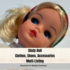 Vintage Sindy Doll Accessories Shoes Parts Clothes Pedigree Toys MULTI LISTING