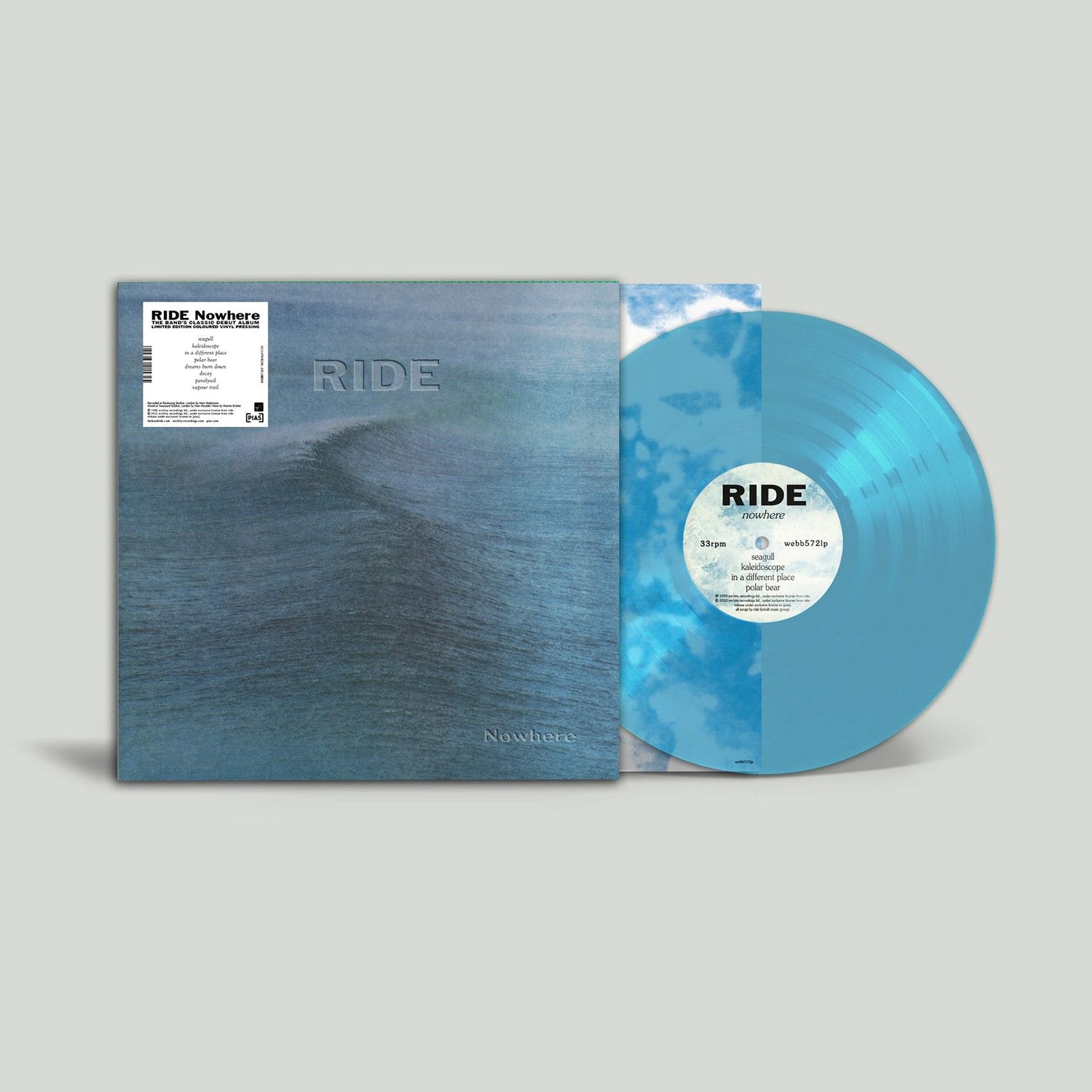 Ride Nowhere LP Transparent Curacao Colour Vinyl NEW SEALED