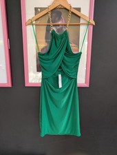 Quiz Green Wrap Over Dress BNWT Size 8