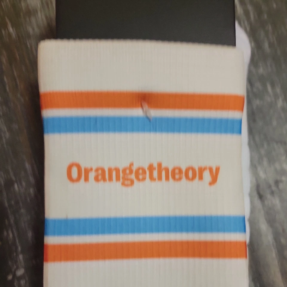 Носки Orange Theory 2025 Marathon Month PR M/L в полоску оранжевые синие Strideline - Изображение 4 из 4