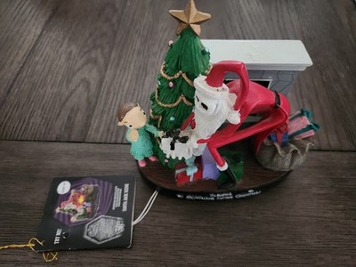 Disney Tim Burton Nightmare Before Christmas Light Up Santa Jack Scene